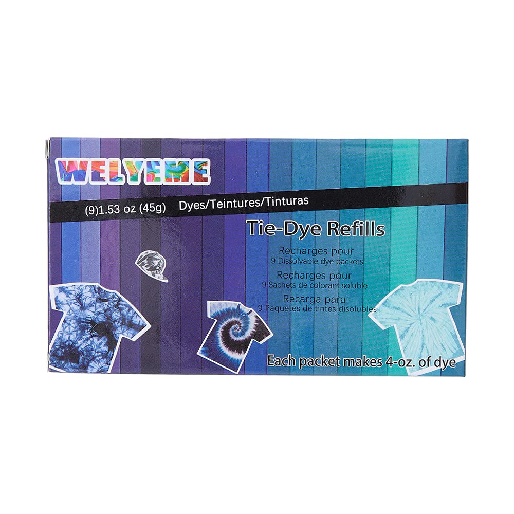 Tie-Dye Refills 9 Packets (Rainbow)