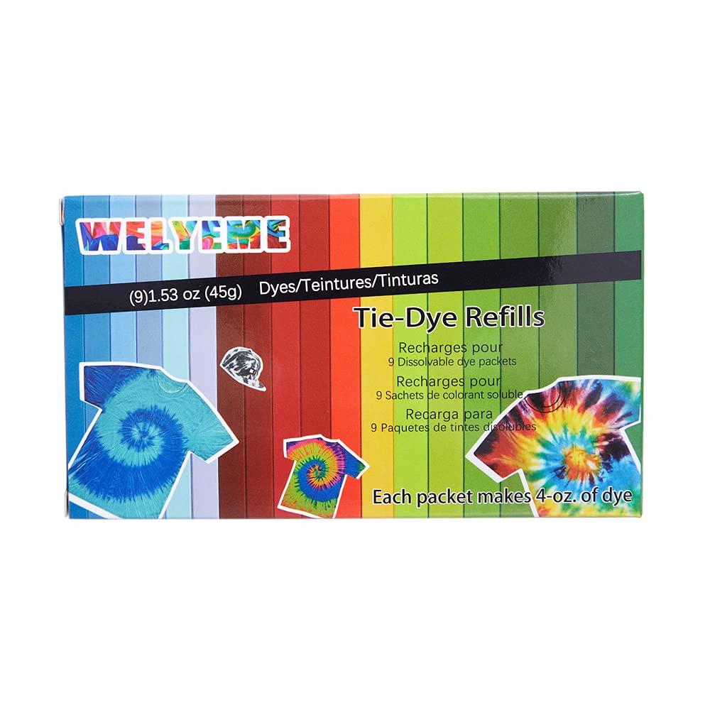 Tie-Dye Refills 9 Packets (Rainbow)