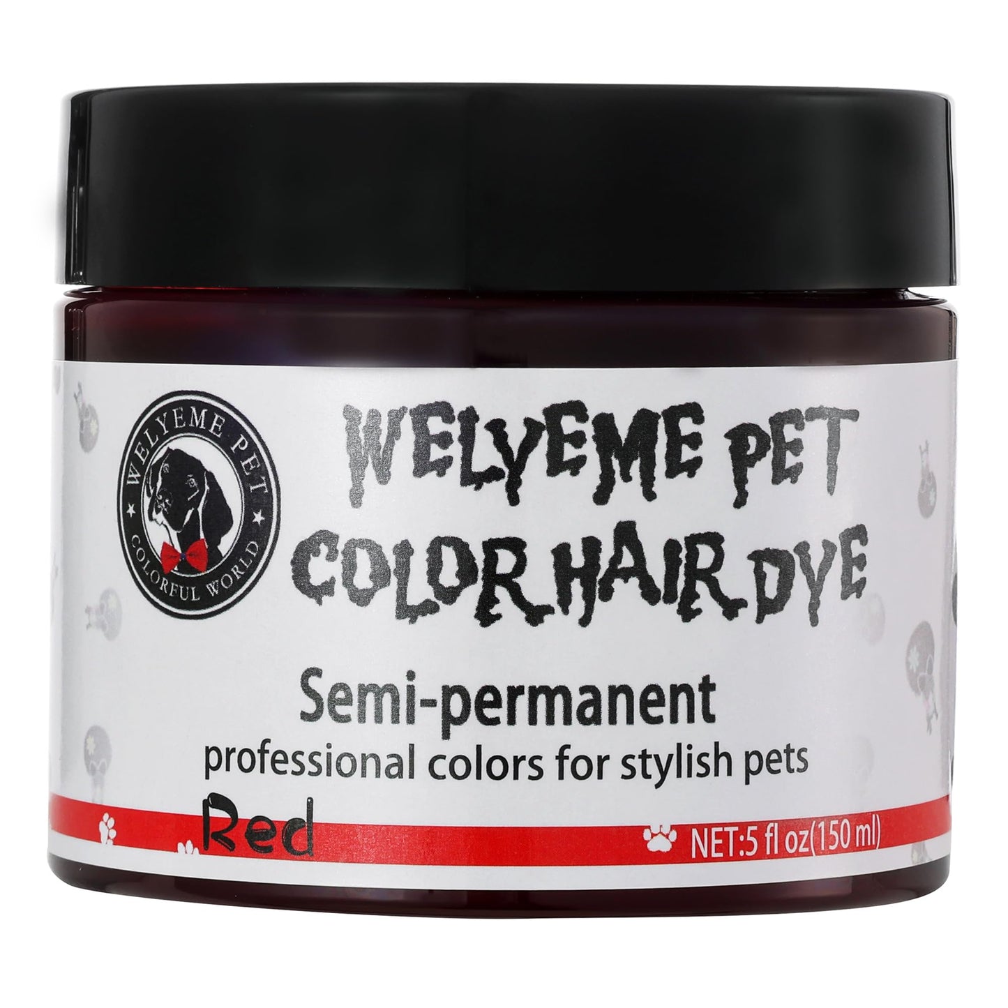 WELYEME Semi-Permanent Dog Hair Dye, Professional Dog Safe Hair Dye, Non-Toxic Pet Hair Dye for Dogs and Cats, Safe for Bathing After Dyeing(Rainbow)