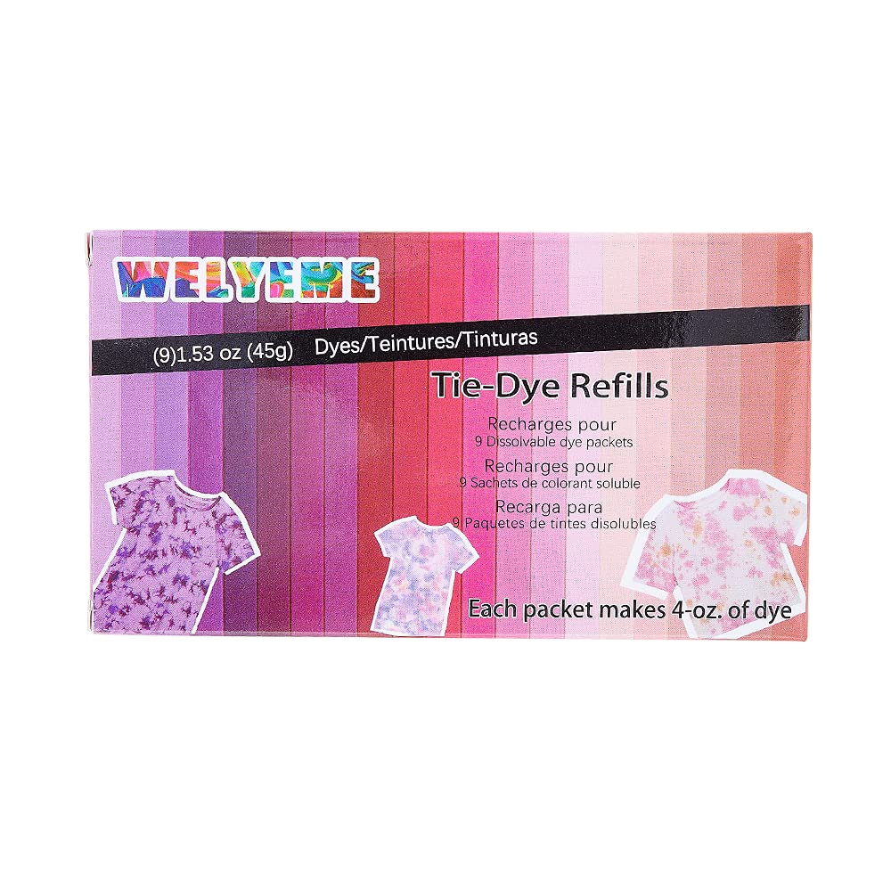 Tie-Dye Refills 9 Packets (Rainbow)