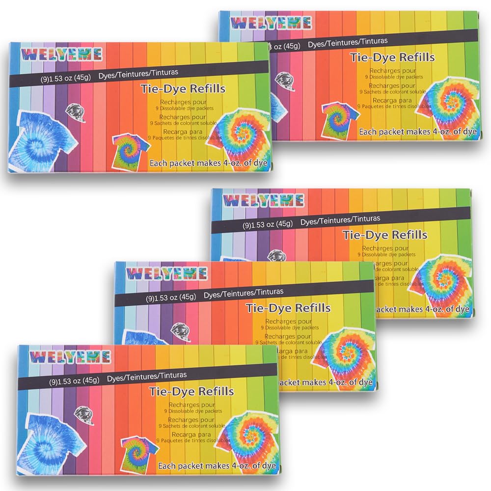 Tie-Dye Refills 9 Packets (Rainbow)